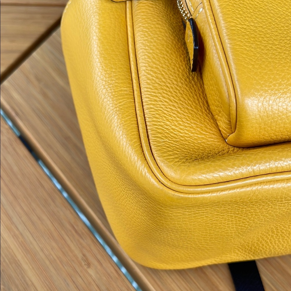 Coach C2221-5666 Court Pebbled Leather Backpack in Mussssstttttarrrrrddddd!!! - Picture 7 of 13